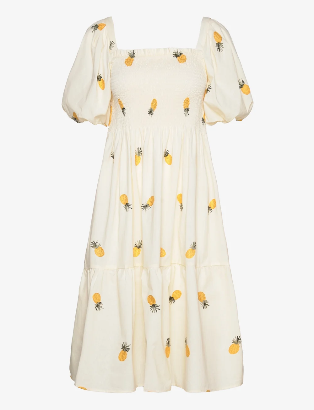 A-View - Cheri fruit dress - zomerjurken - sand/yellow - 0