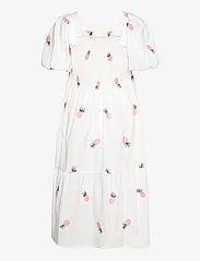 A-View - Cheri fruit dress - summer dresses - white/pink - 1