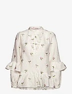 Selino blouse - WHITE/PINK