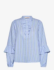 A-View - Karin blouse - langærmede bluser - blue/white - 0