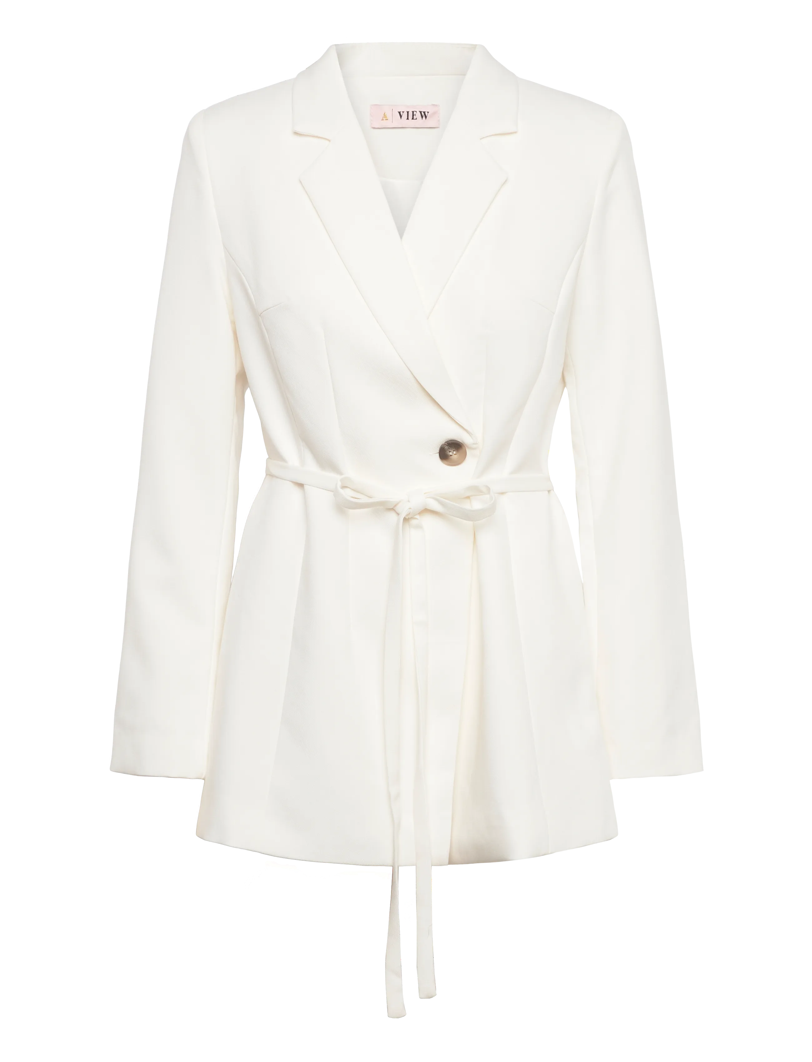A-View Kelly Blazer, 42, White, Blazere > Blazere Med Bælte, Dame