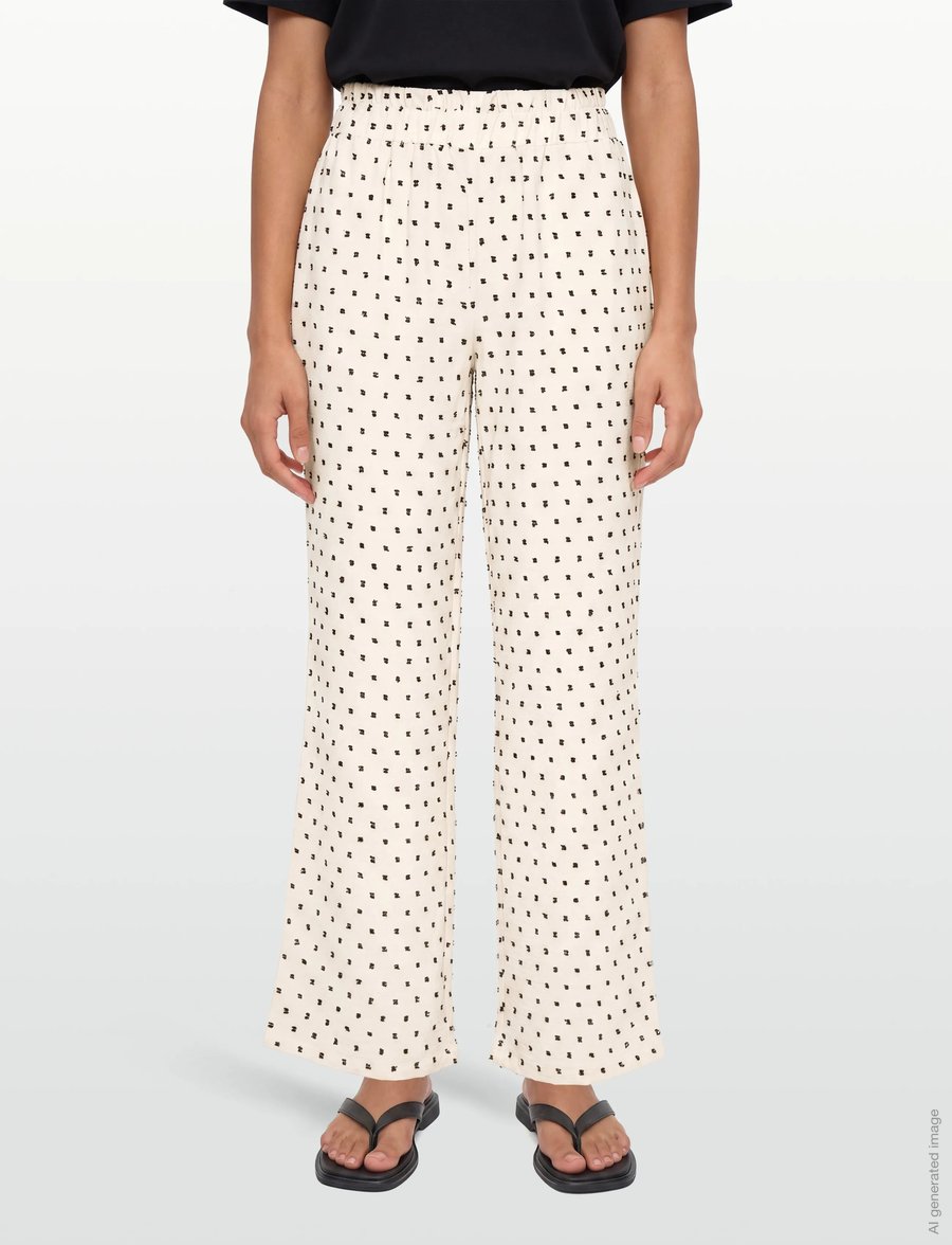 A-View - Sif pants - bukser med lige ben - 016 cream - 3