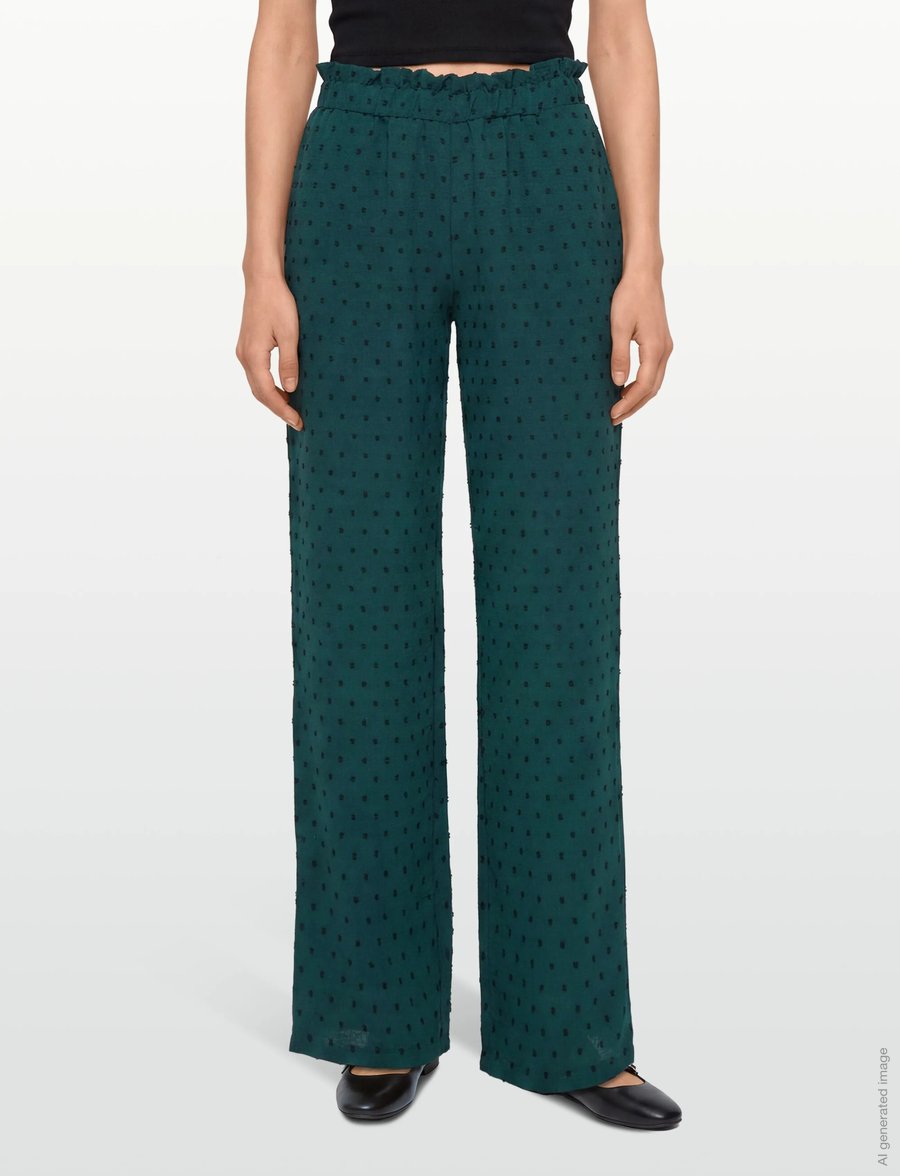 A-View - Sif pants - hose mit geradem bein - 858 dark green - 3