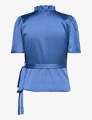 A-View - Peony blouse - kortermede bluser - blue - 1