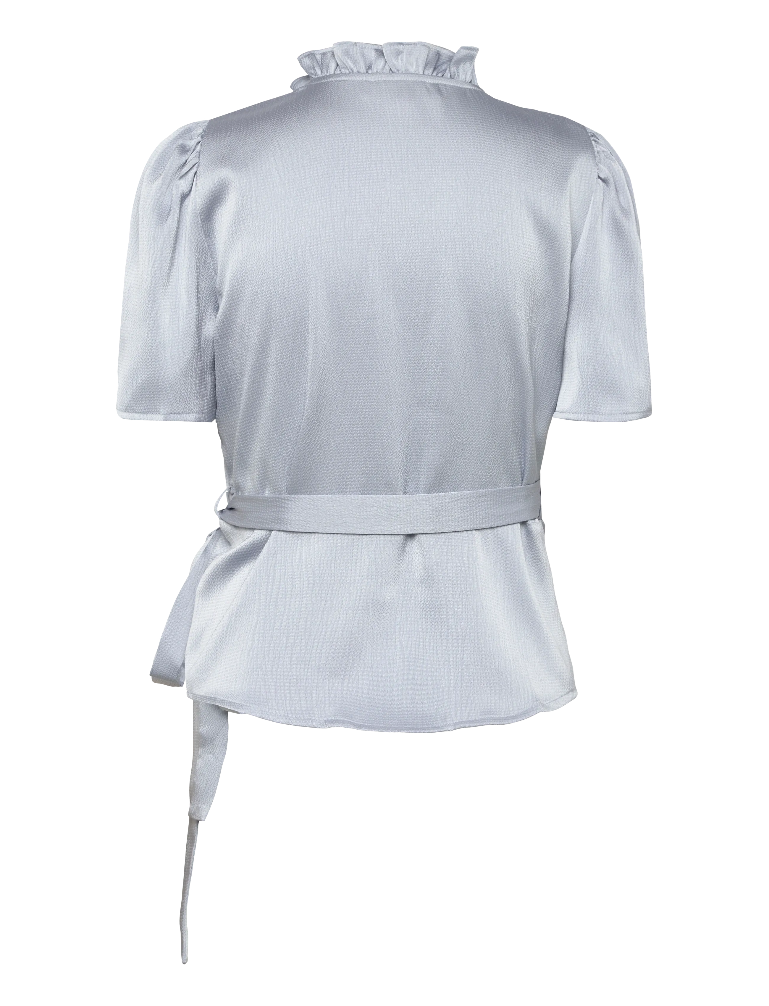A-View - Peony blouse - lühikeste varrukatega pluusid - light blue - 1