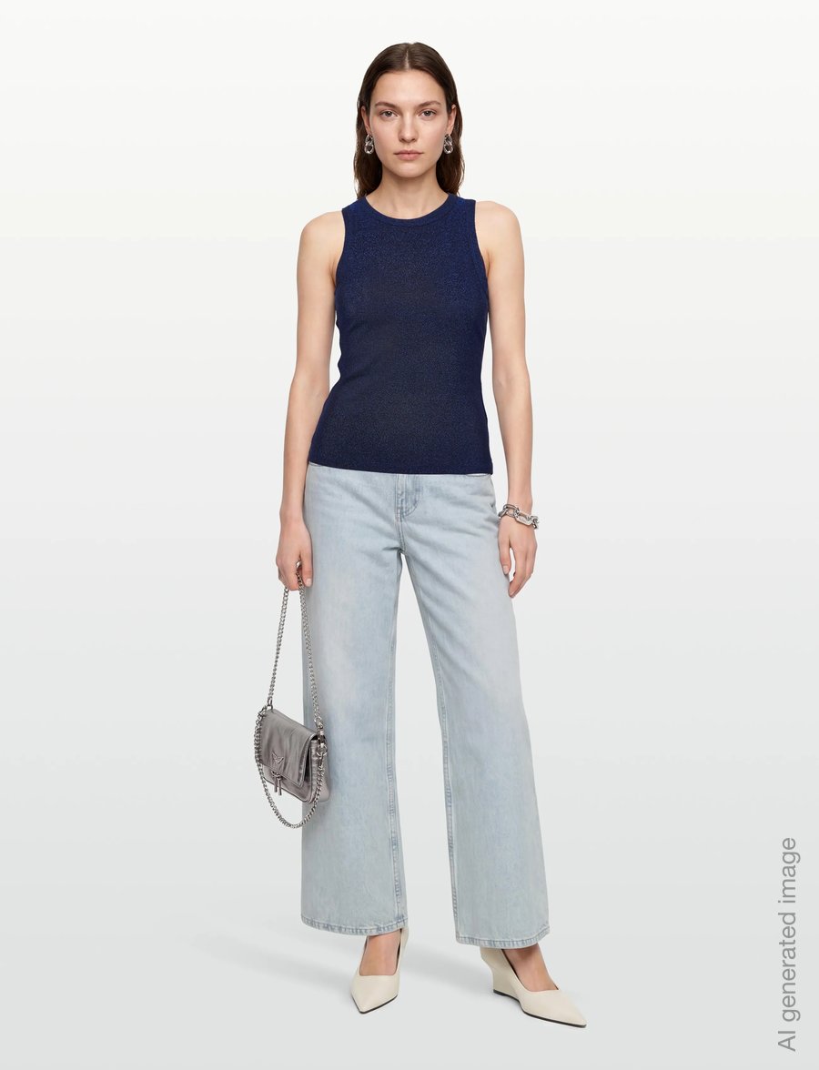 A-View - Eva tank top - varrukateta topid - 281 blue - 0