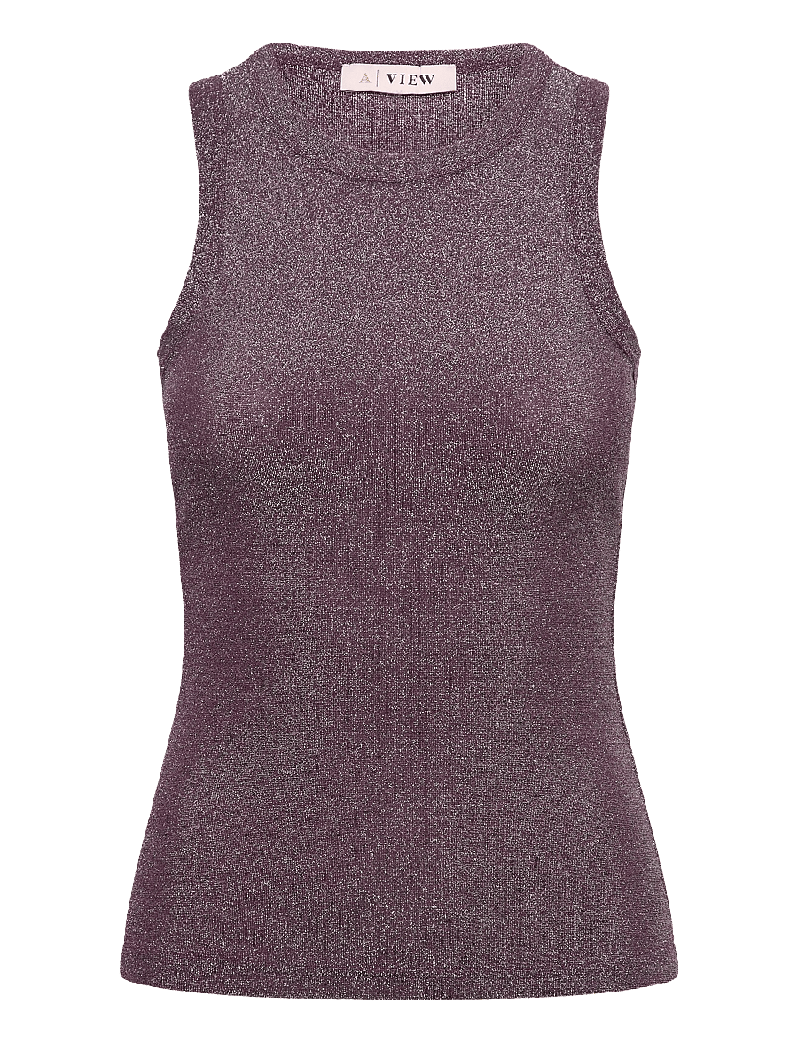 A-View - Eva tank top - Ärmellose tops - 305 plum - 0