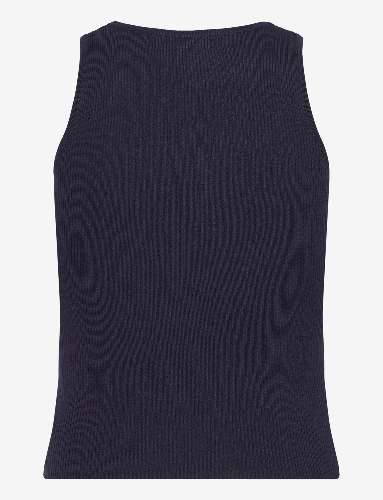 A-View - Rib knit tank top - tanktops - navy - 1