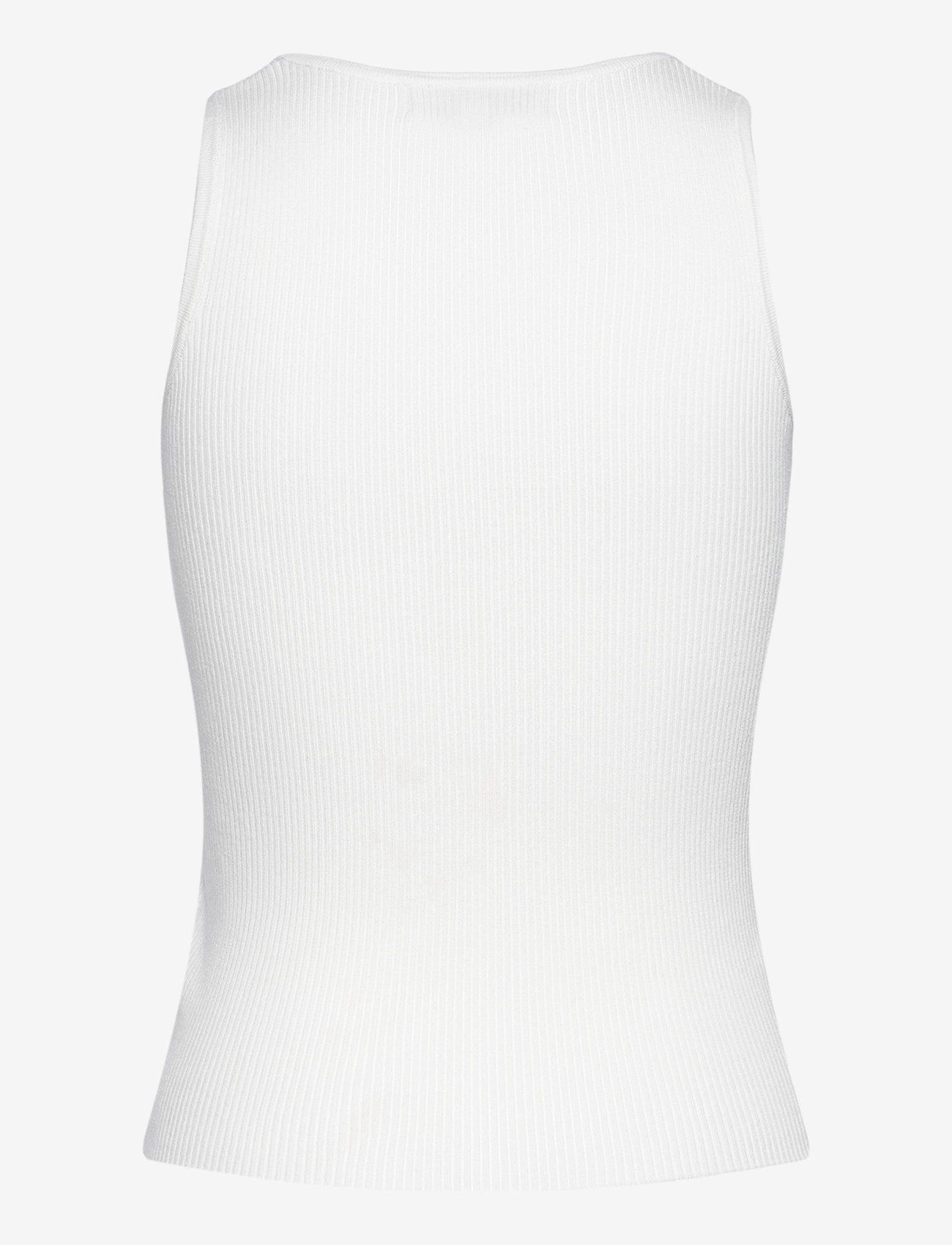 A-View - Rib knit tank top - linnen - white - 1