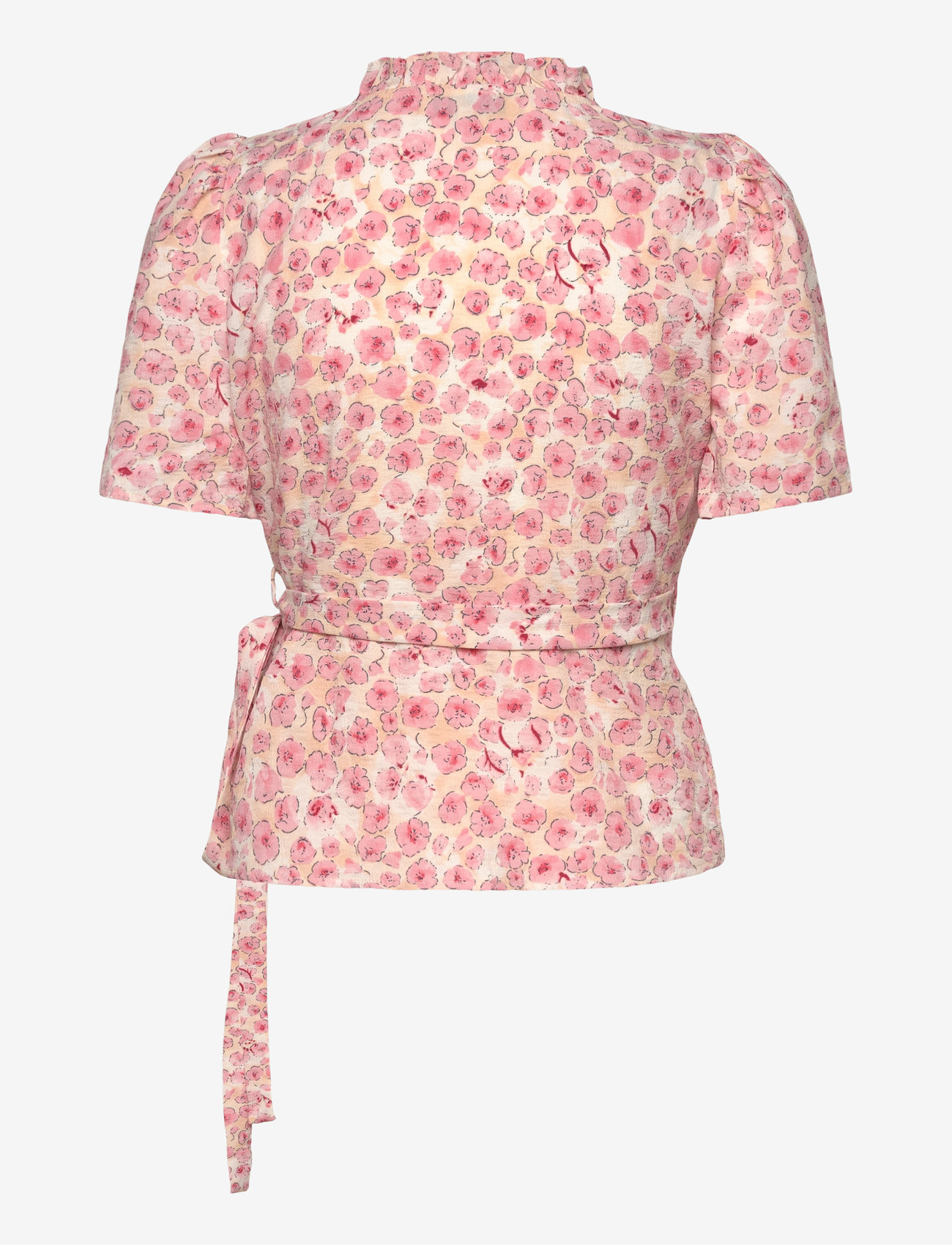 A-View - Peony wrap blouse - kurzämlige blusen - rose/pink - 1