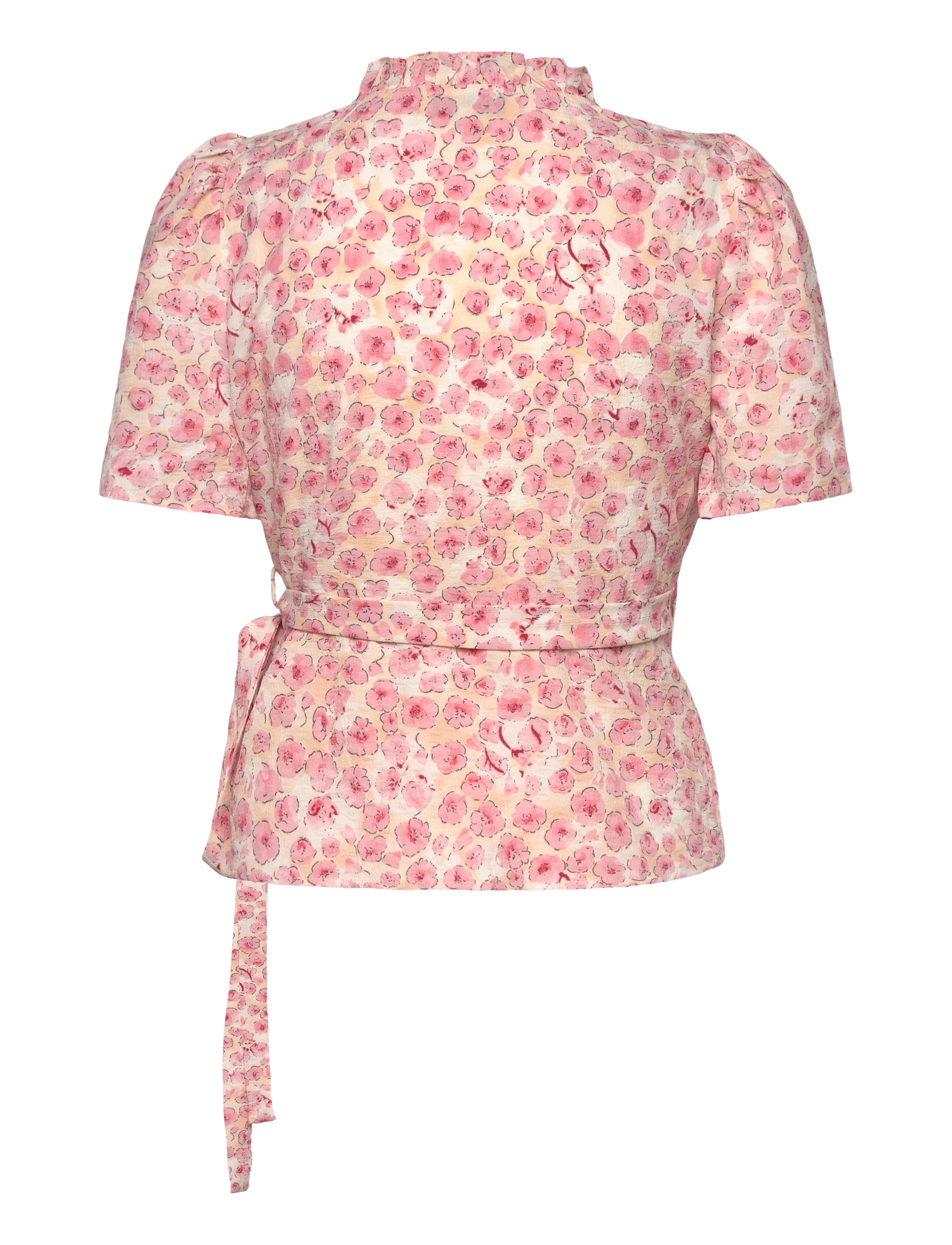 A-View - Peony wrap blouse - kortärmade blusar - rose/pink - 1