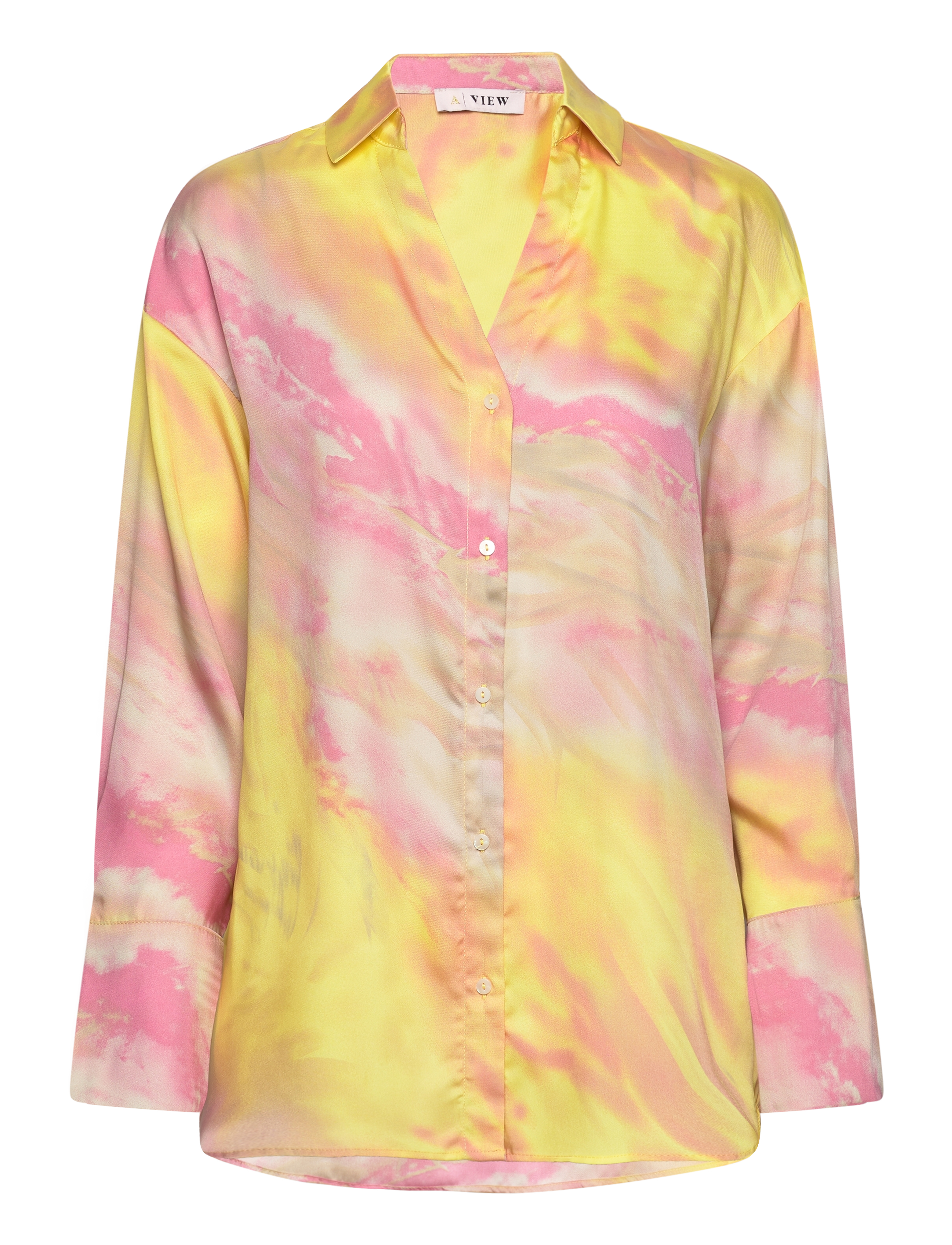 A-View Carina shirt - Kleidung - YELLOW/ROSE / yellow