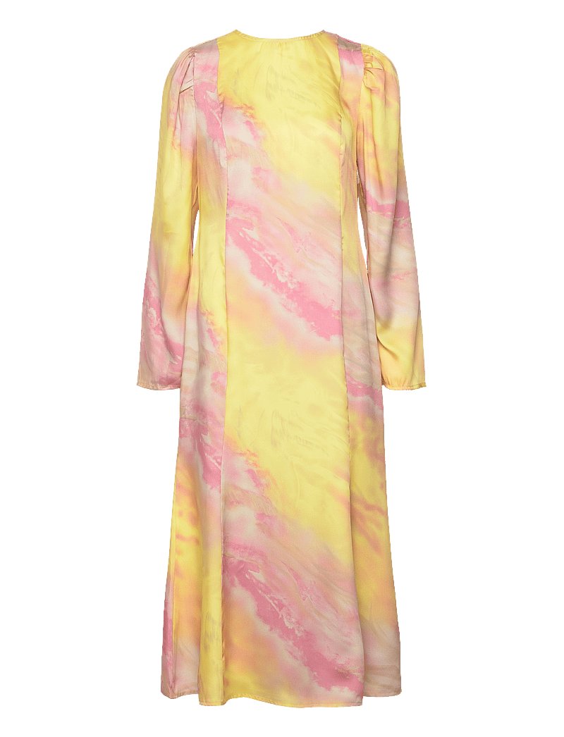 A-View - Carina dress - festkjoler - yellow/rose - 1