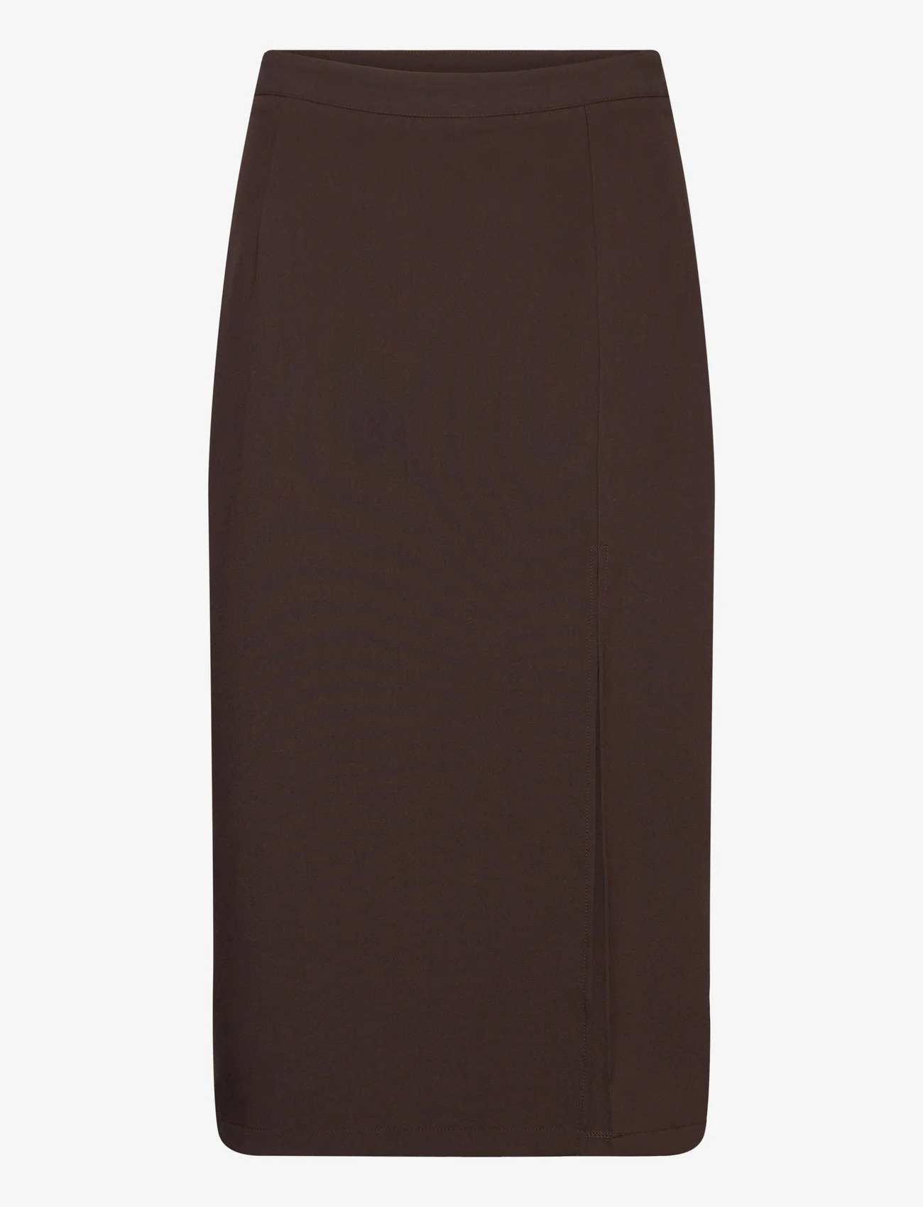 A-View - Annali midi skirt - kokerrokken - dark brown - 0