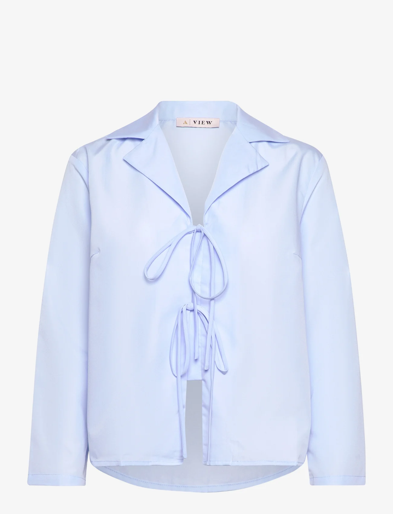 A-View - Marley Blouse - long-sleeved shirts - light blue - 0
