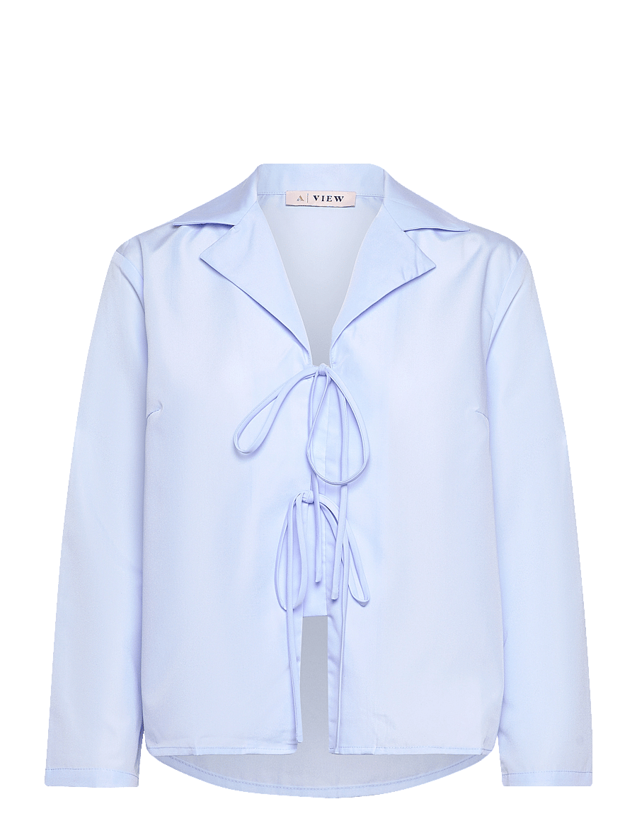 A-View - Marley Blouse - langärmlige hemden - light blue - 0