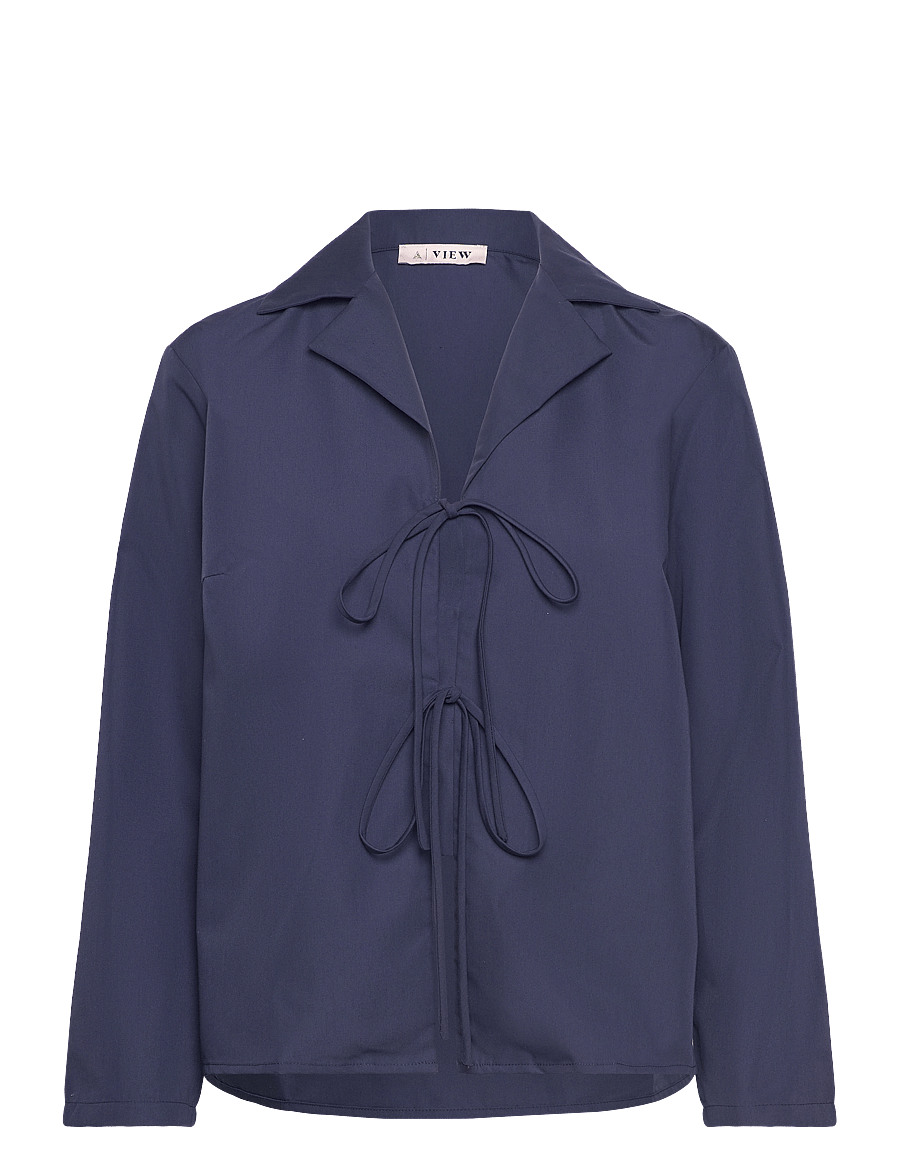 A-View - Marley Blouse - langärmlige hemden - navy - 0