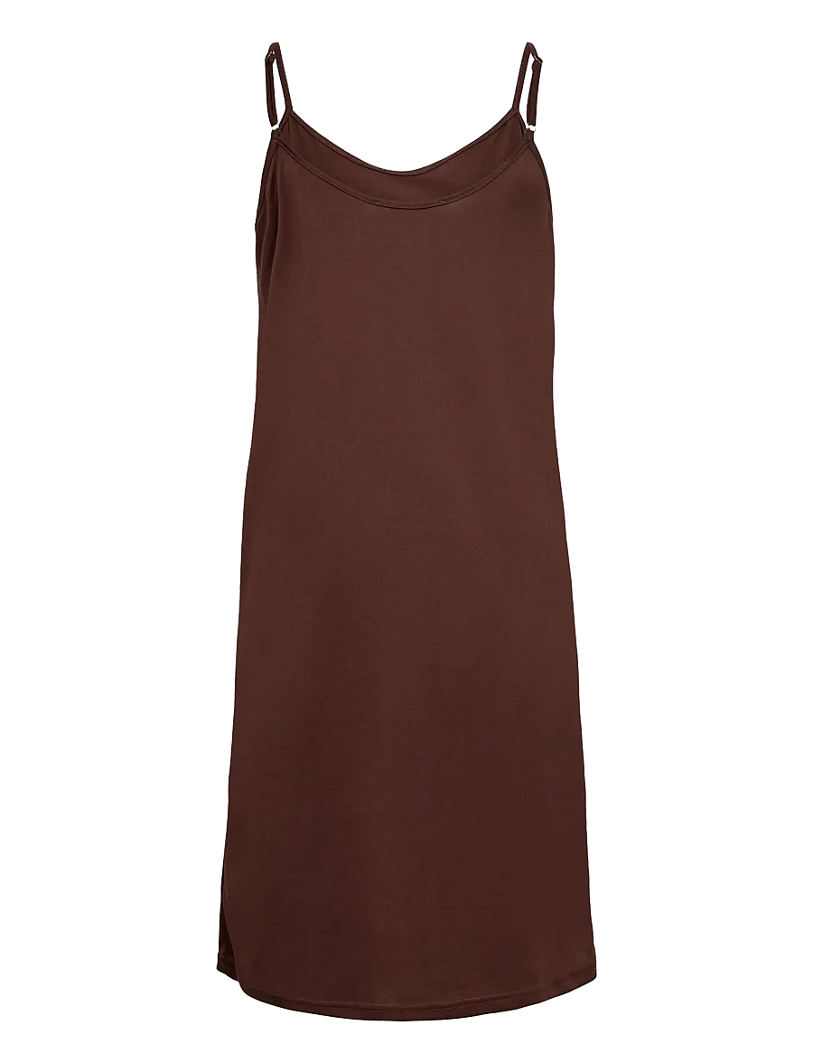 A-View - Slip dress - vabalt langevad slip-kleidid - dark brown - 1