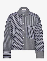 A-View - Mckenna Shirt - pikkade varrukatega särgid - blue/white stribe - 0