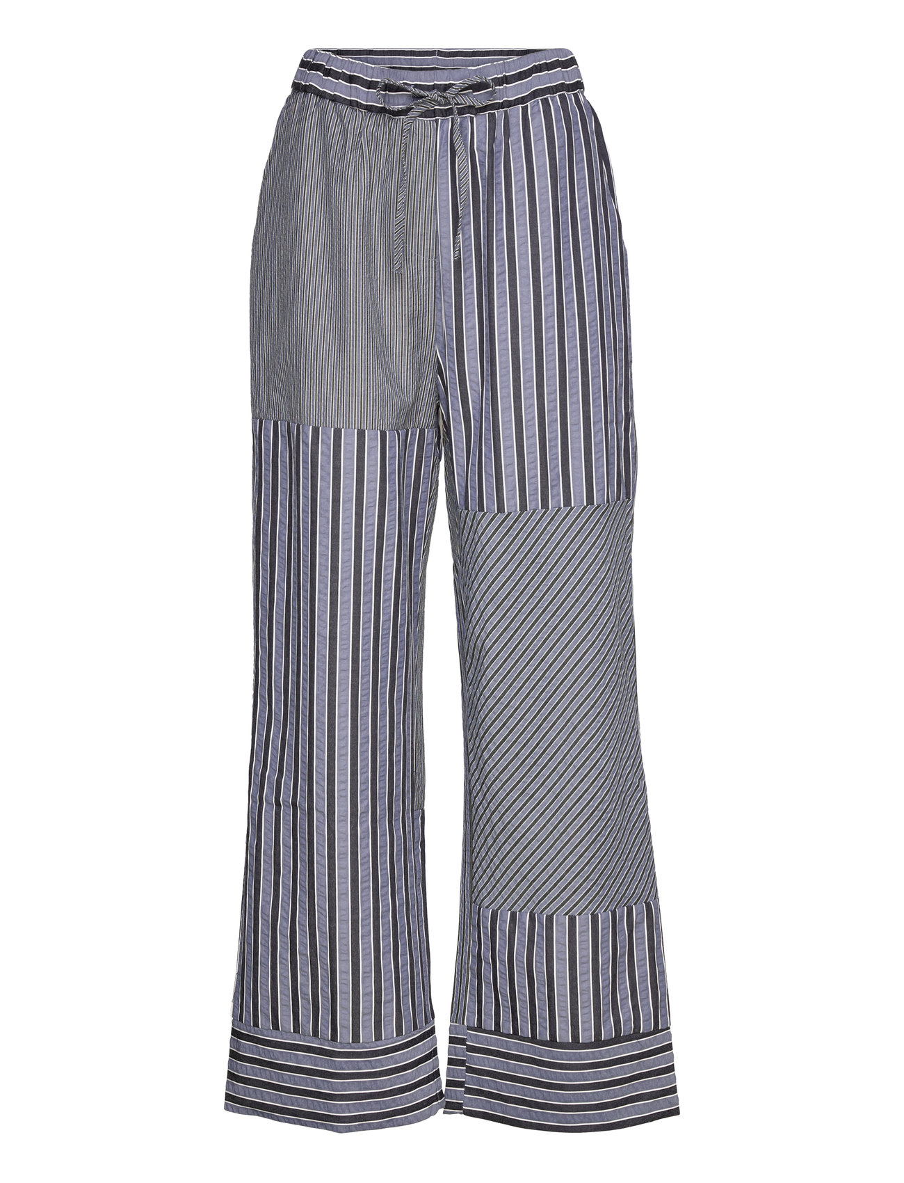 A-View - Mckenna Pants - laia säärega püksid - blue/white stribe - 0