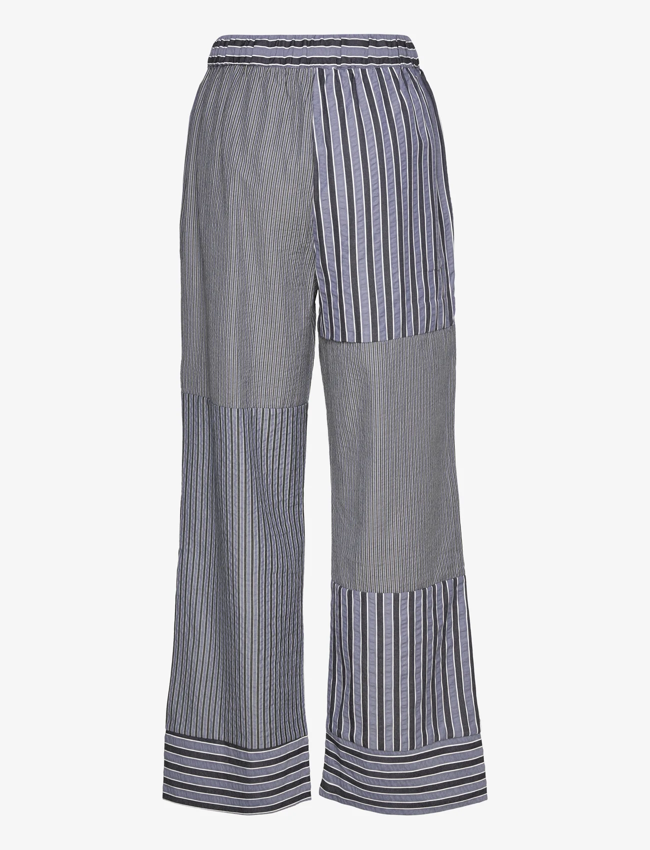 A-View - Mckenna Pants - wide leg trousers - blue/white stribe - 1