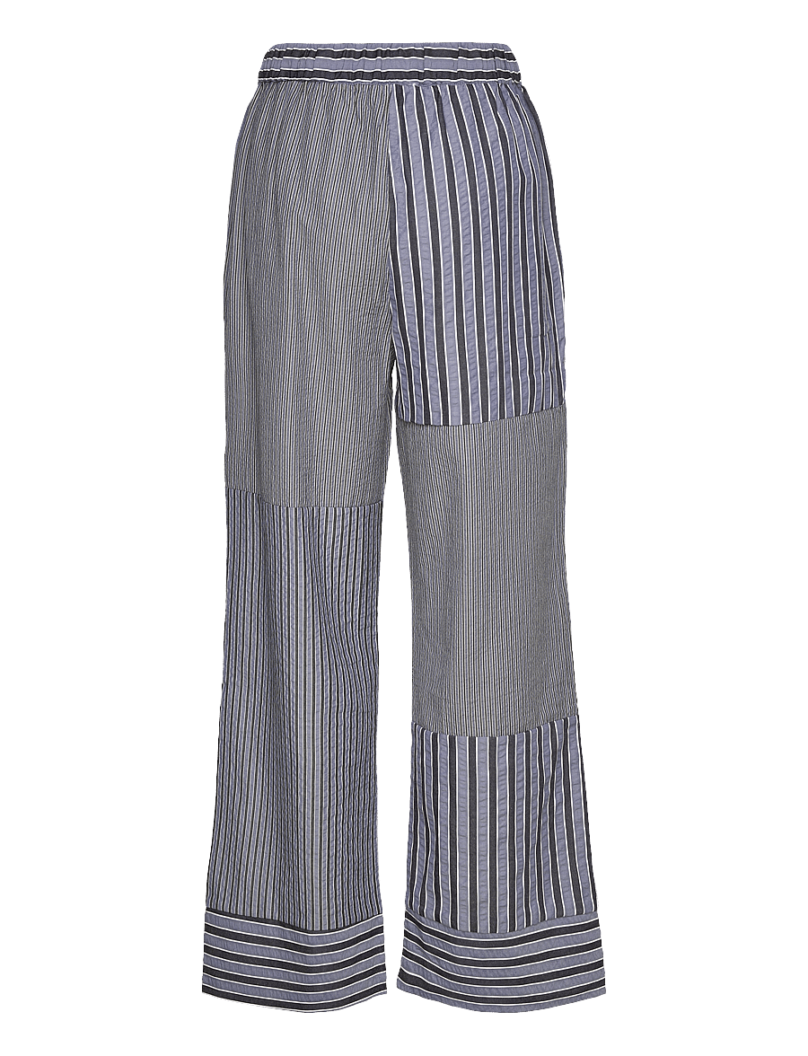 A-View - Mckenna Pants - vide bukser - blue/white stribe - 1
