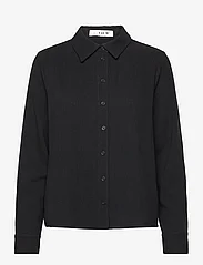 A-View - Lerke shirt - linen shirts - black - 0