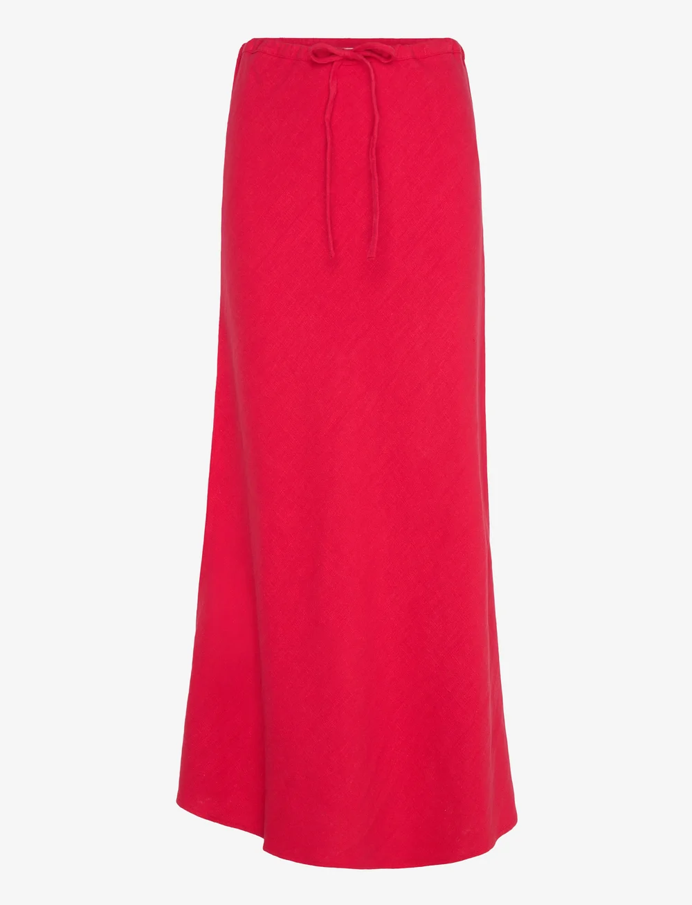 A-View - Linen maxi skirt - maxi röcke - red - 0
