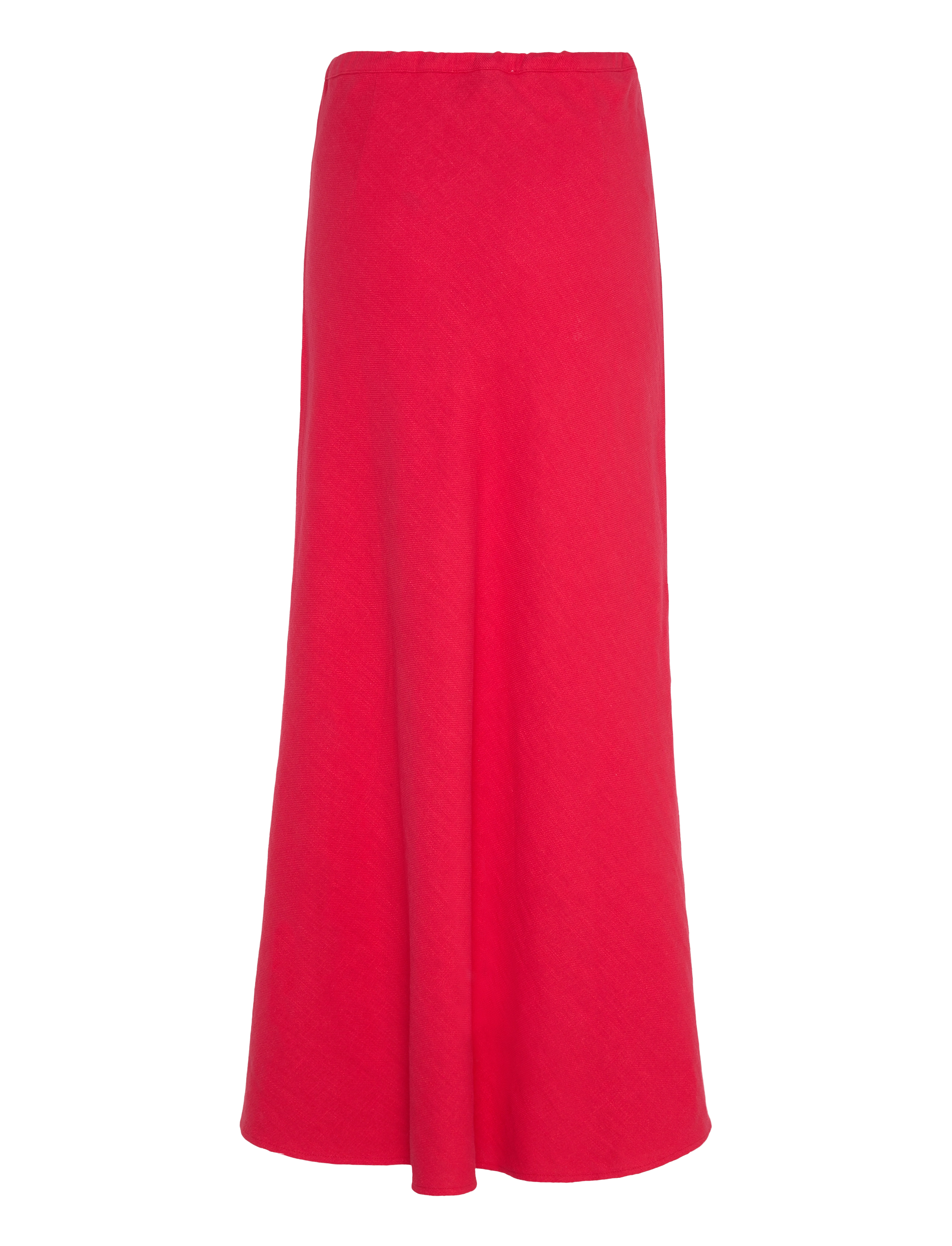 A-View - Linen maxi skirt - maxi röcke - red - 1