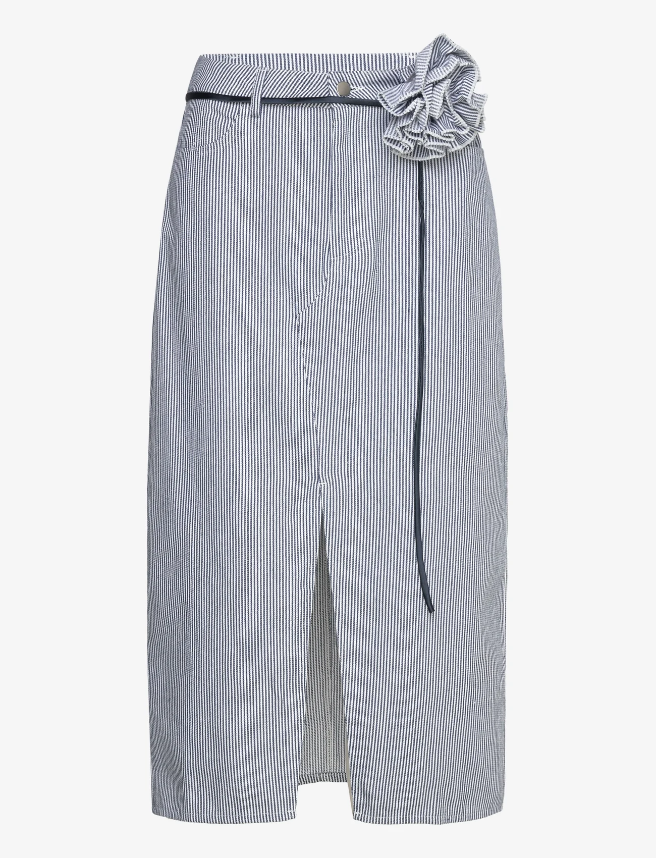 A-View - Kana rose skirt - jupes midi - blue/white stribe - 0