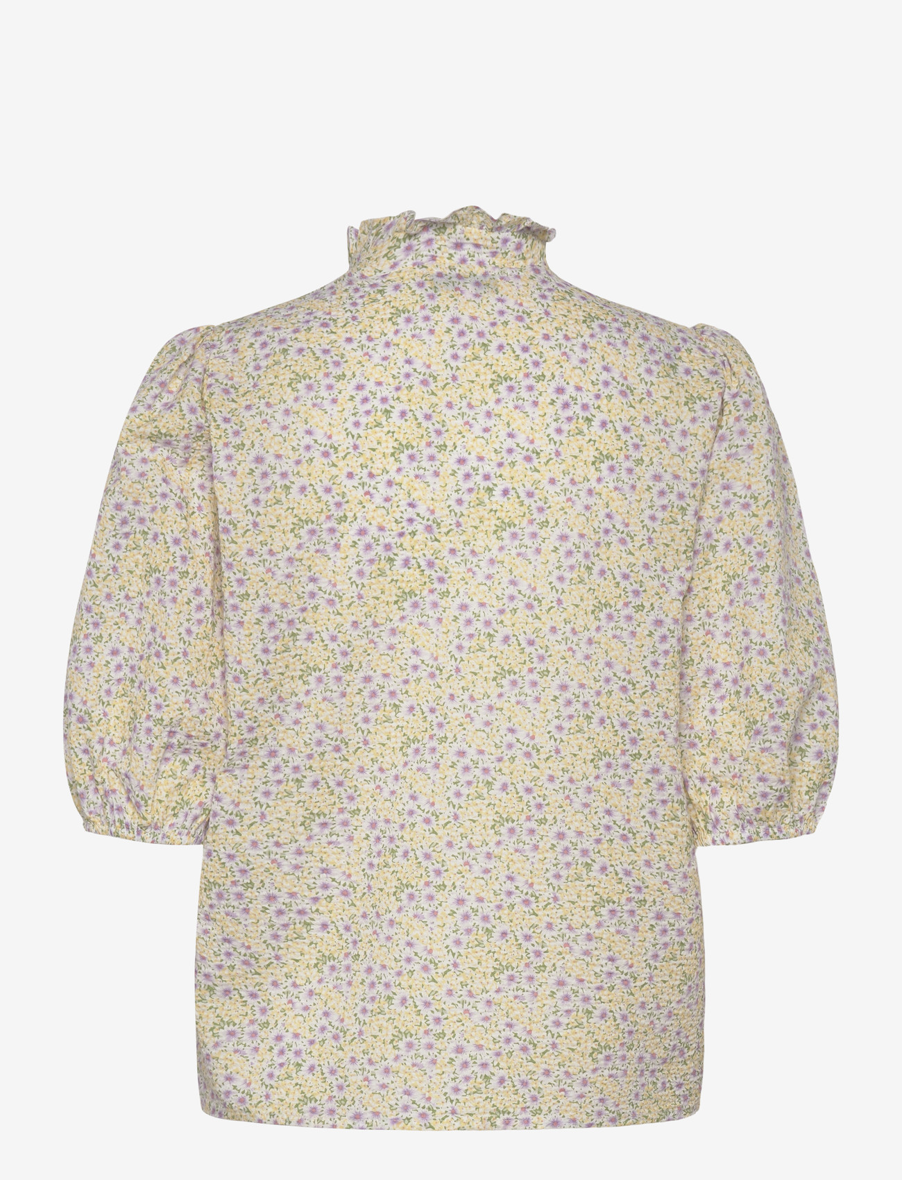 A-View - Tiffany short sleeve shirt - kortærmede skjorter - lilac/yellow - 1