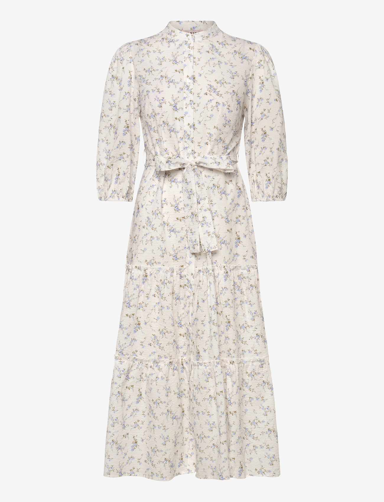 A-View - Kate long dress - sommarklänningar - 178 off white/blue - 0