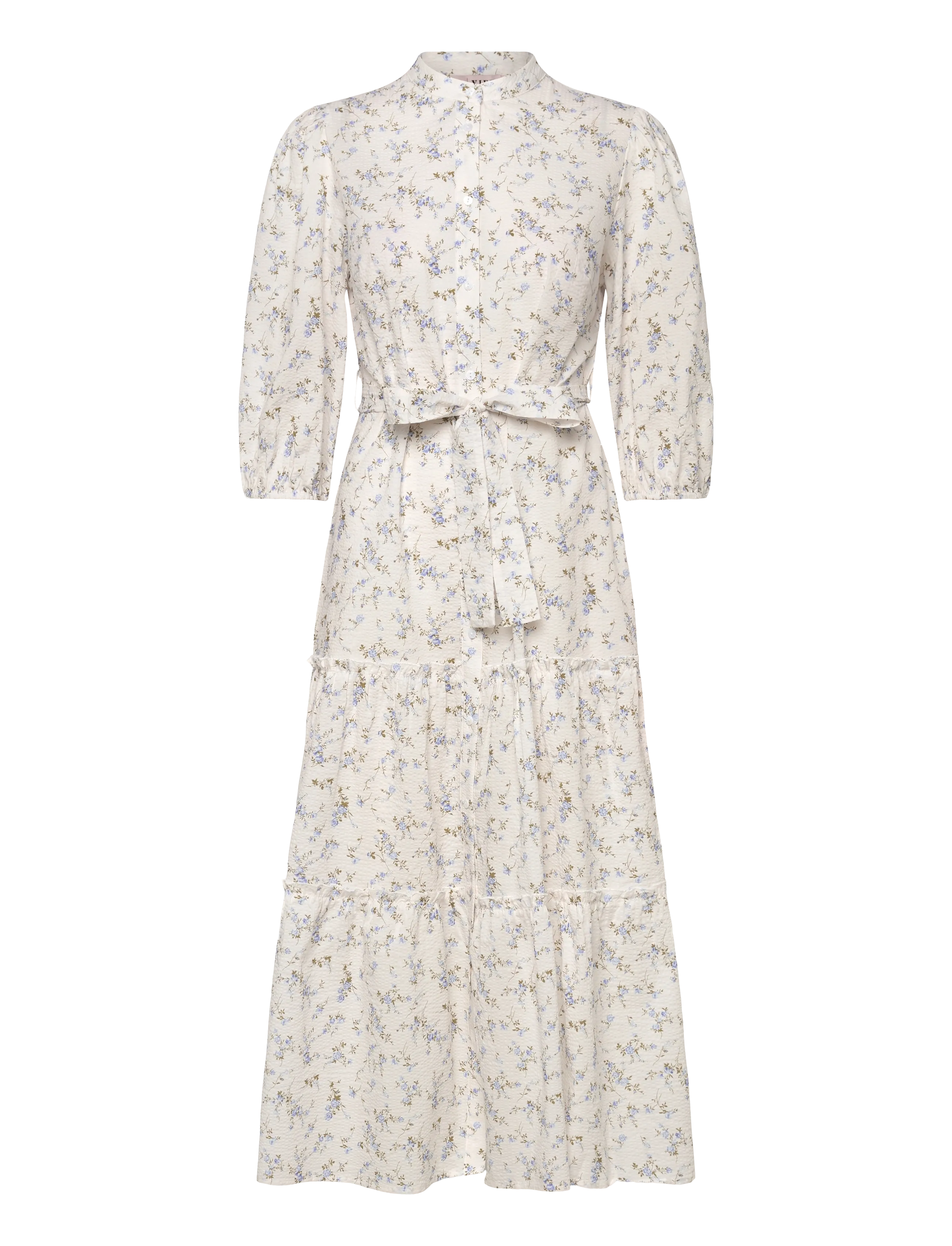 A-View Kate long dress - Visa allt - 178 OFF WHITE/BLUE / cream