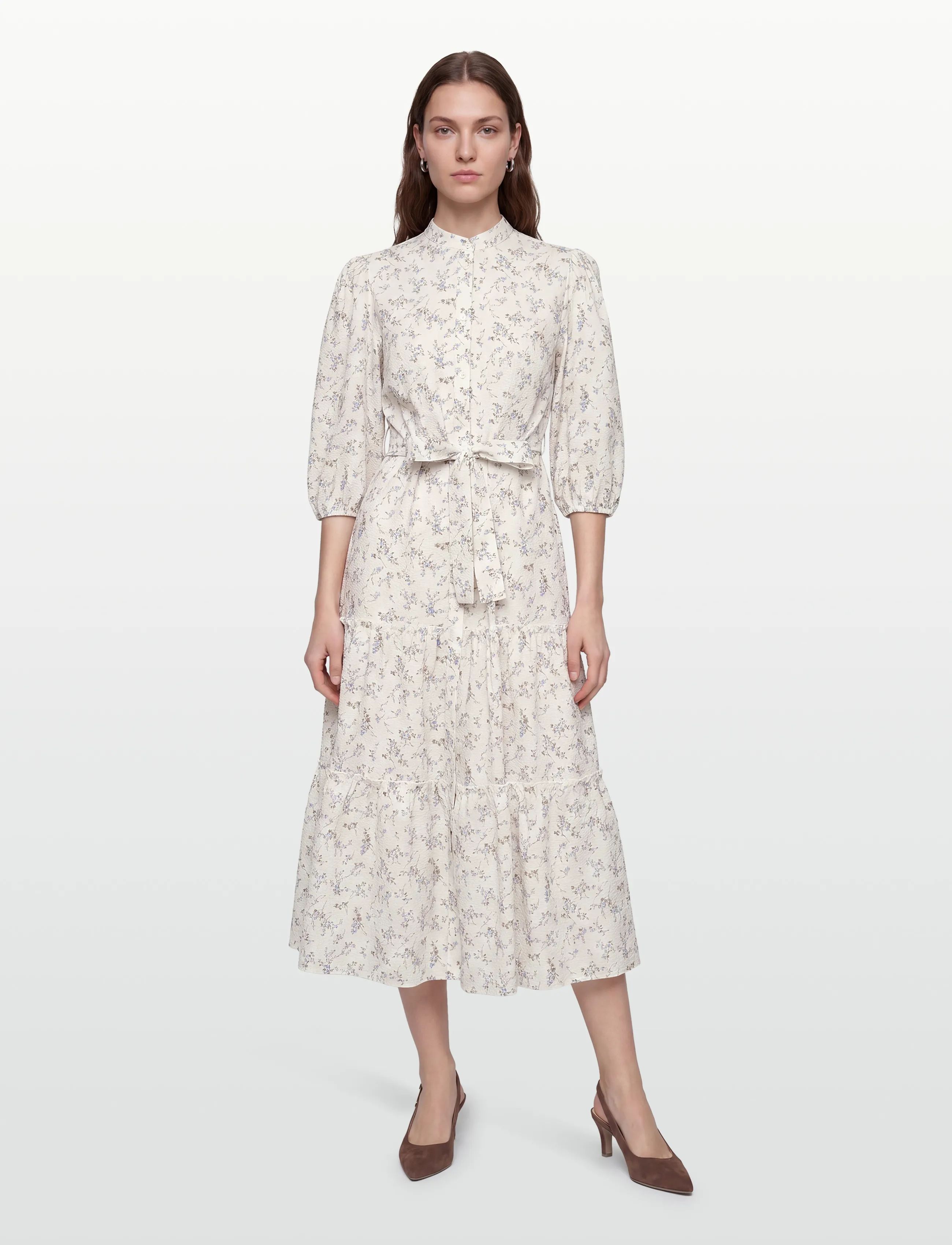 A-View Kate Long Dress, 36, Cream, Kjoler > Knælange Og Midi, Dame