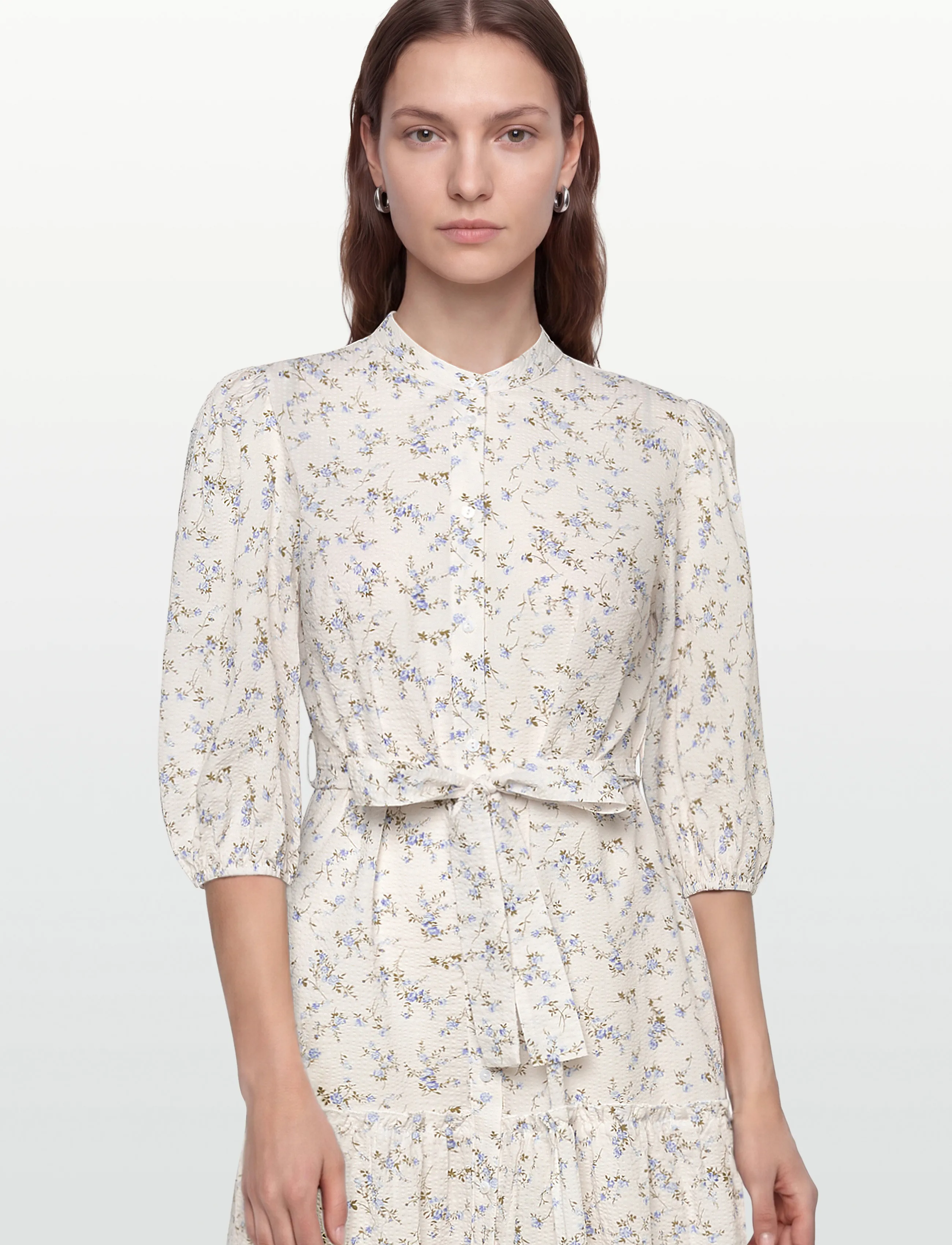 A-View - Kate long dress - sommarklänningar - 178 off white/blue - 3