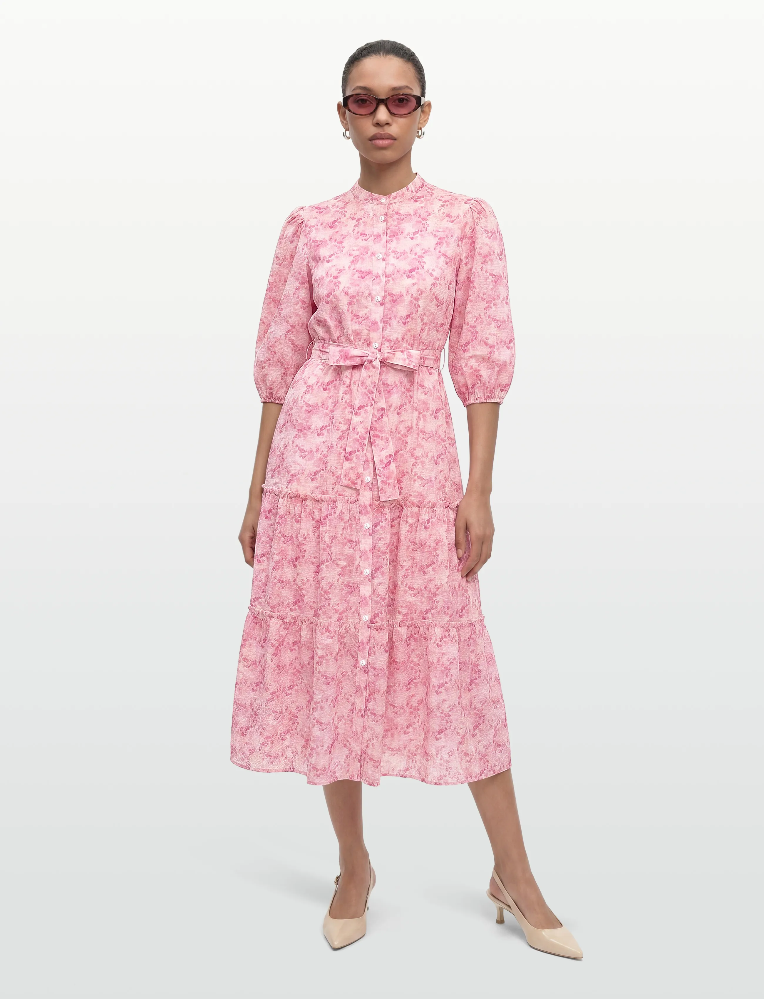 A-View Kate Long Dress, 38, Pink, Kjoler > Knælange Og Midi, Dame