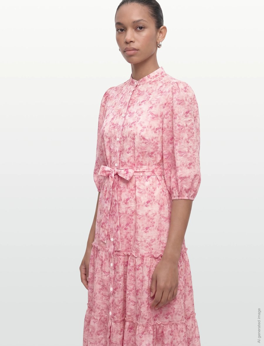 A-View - Kate long dress - sommerkleider - 263 rose/hot pink - 3