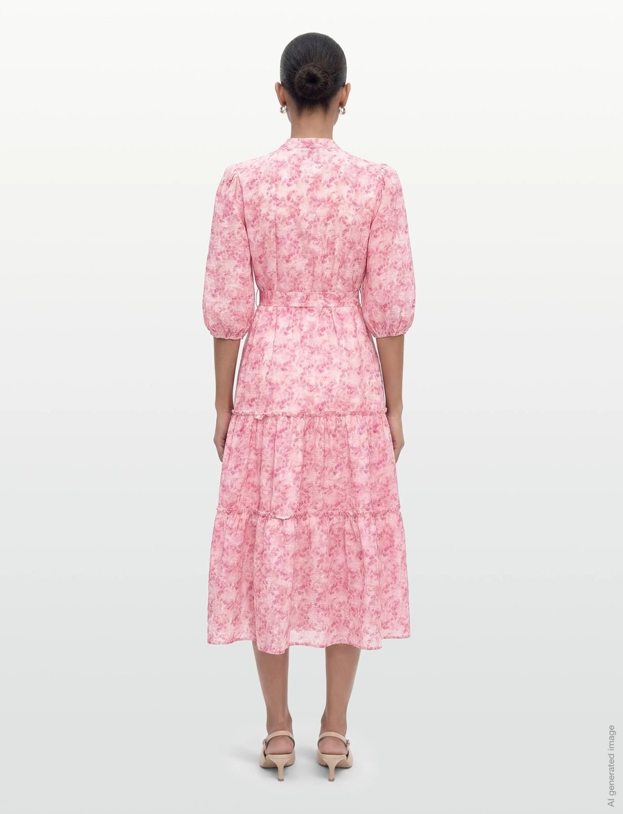 A-View - Kate long dress - sommerkleider - 263 rose/hot pink - 4