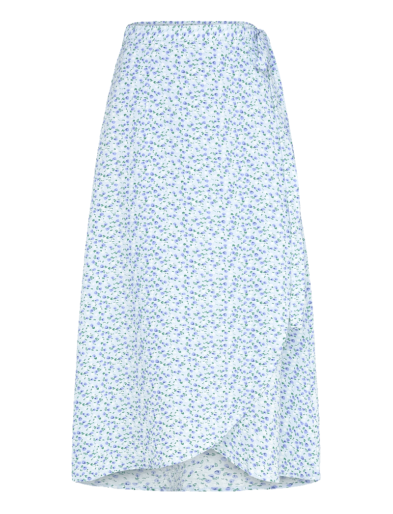 A-View - Peony wrap skirt - wickelröcke - blue/white - 0