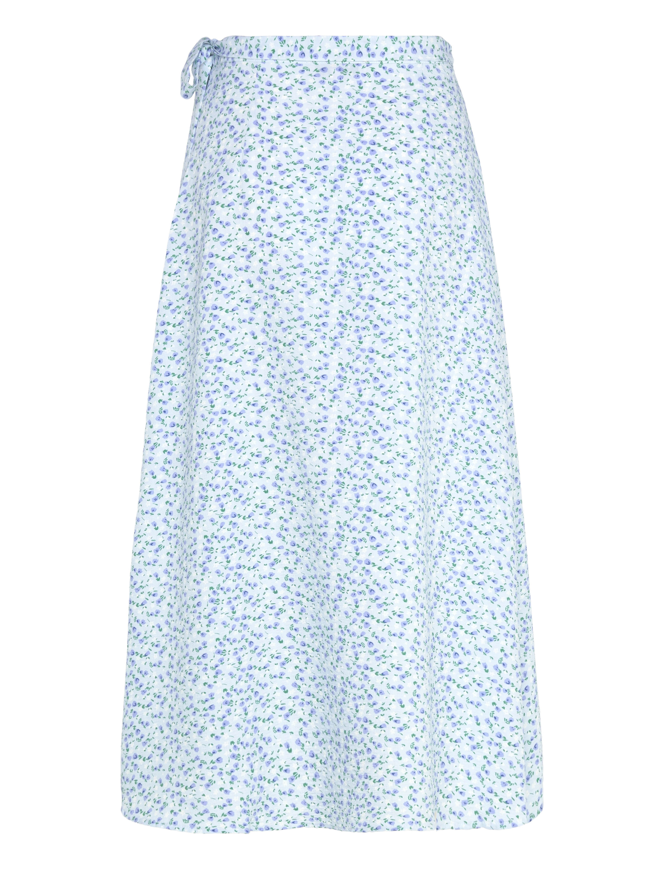 A-View - Peony wrap skirt - omlottkjolar - blue/white - 1
