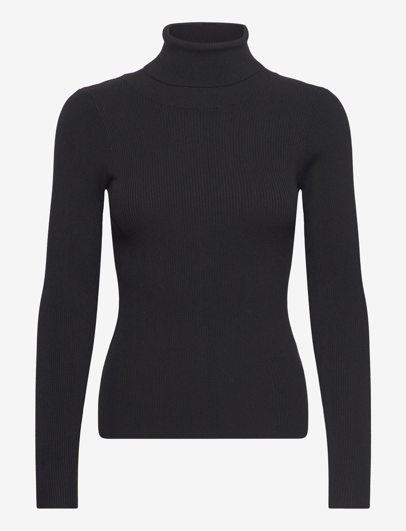 A-View - Rib rollneck blouse - herbstliche kleidung - black - 0