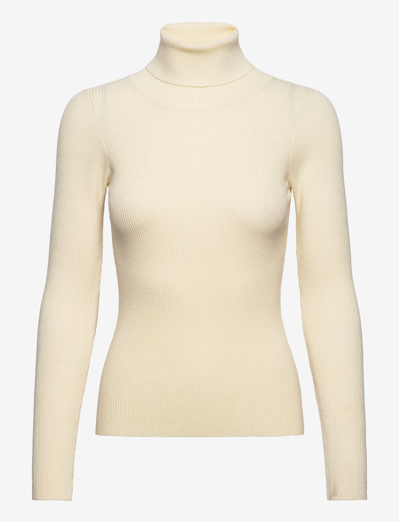 A-View - Rib rollneck blouse - rollkragenpullover - off white - 0