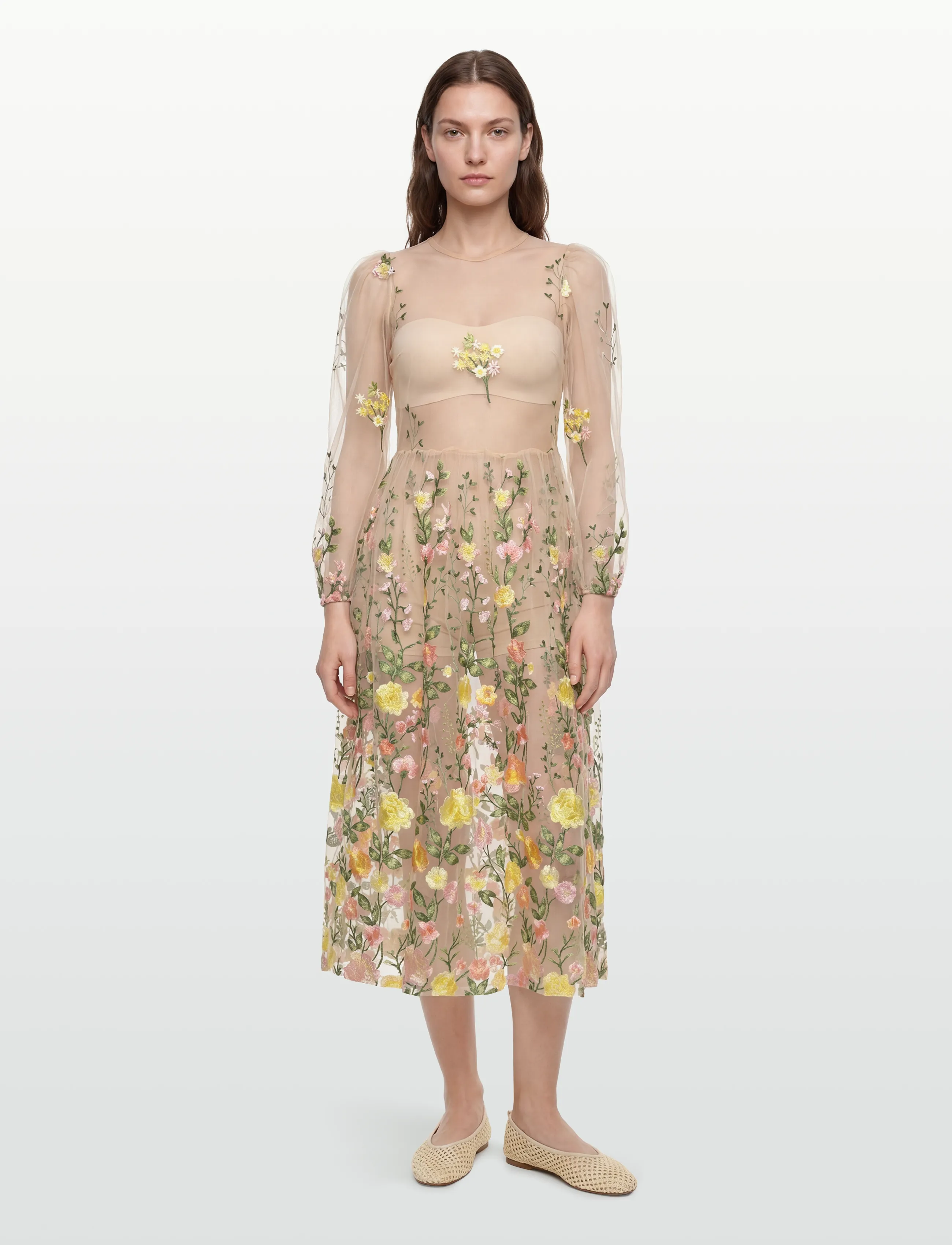 A-View Fuschia dress - Cocktail Dresses - 201 SAND/YELLOW / beige