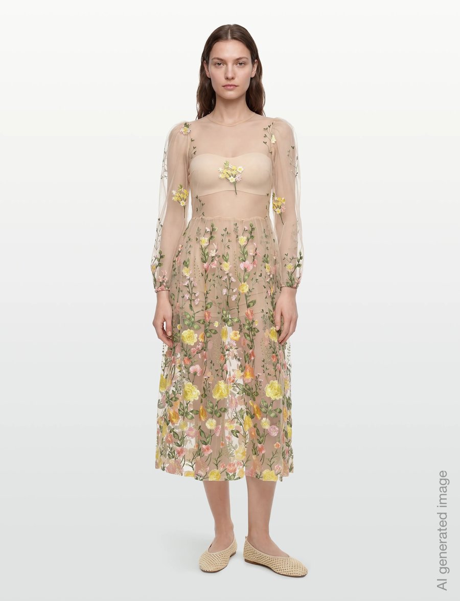 A-View - Fuschia dress - Õhtukleidid - 201 sand/yellow - 0