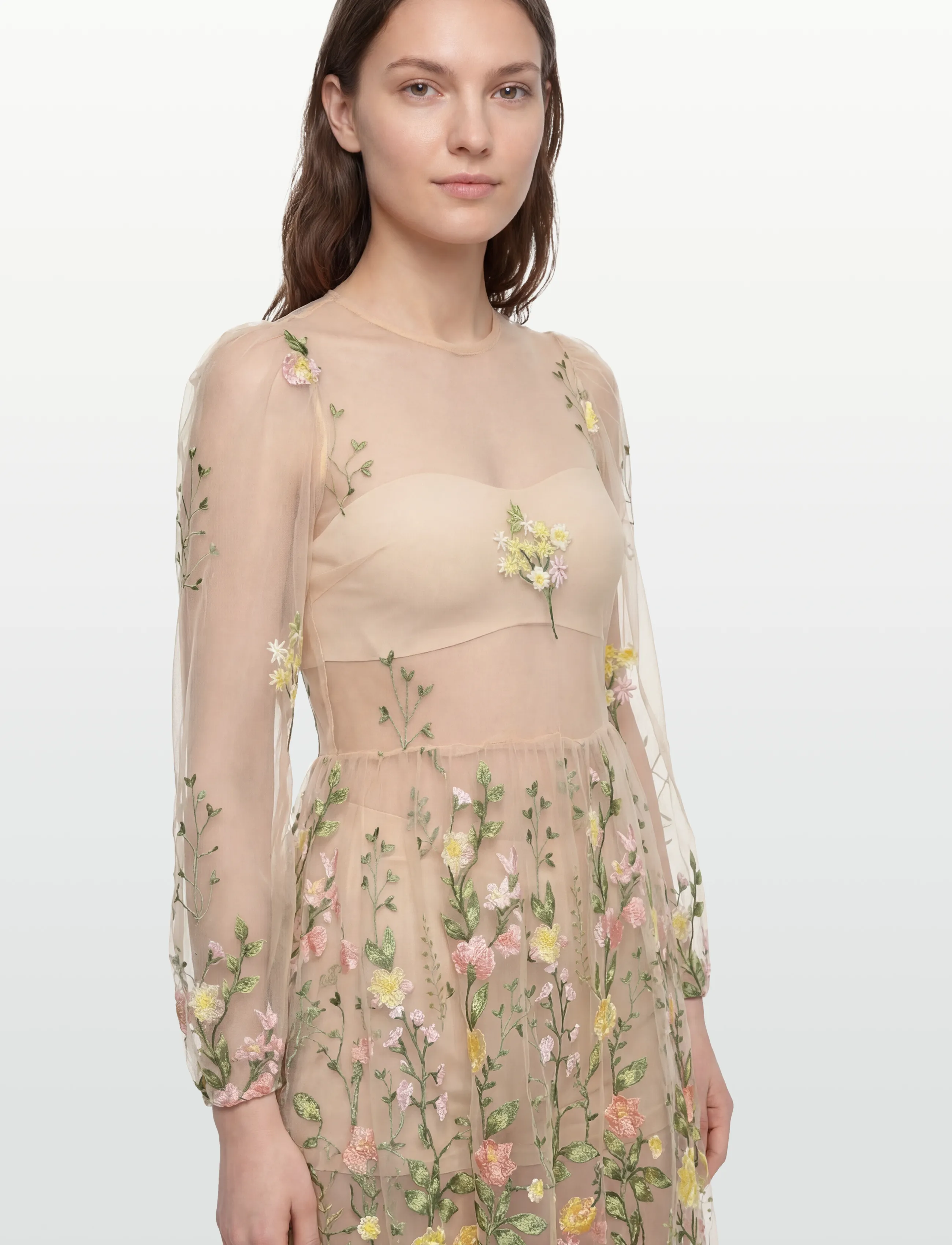 A-View - Fuschia dress - festmode zu outlet-preisen - 201 sand/yellow - 3
