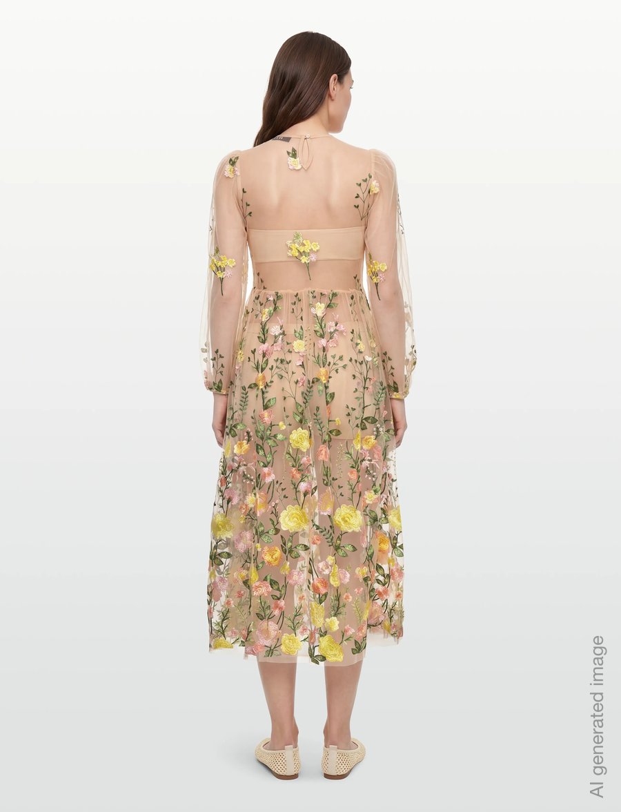 A-View - Fuschia dress - Õhtukleidid - 201 sand/yellow - 4