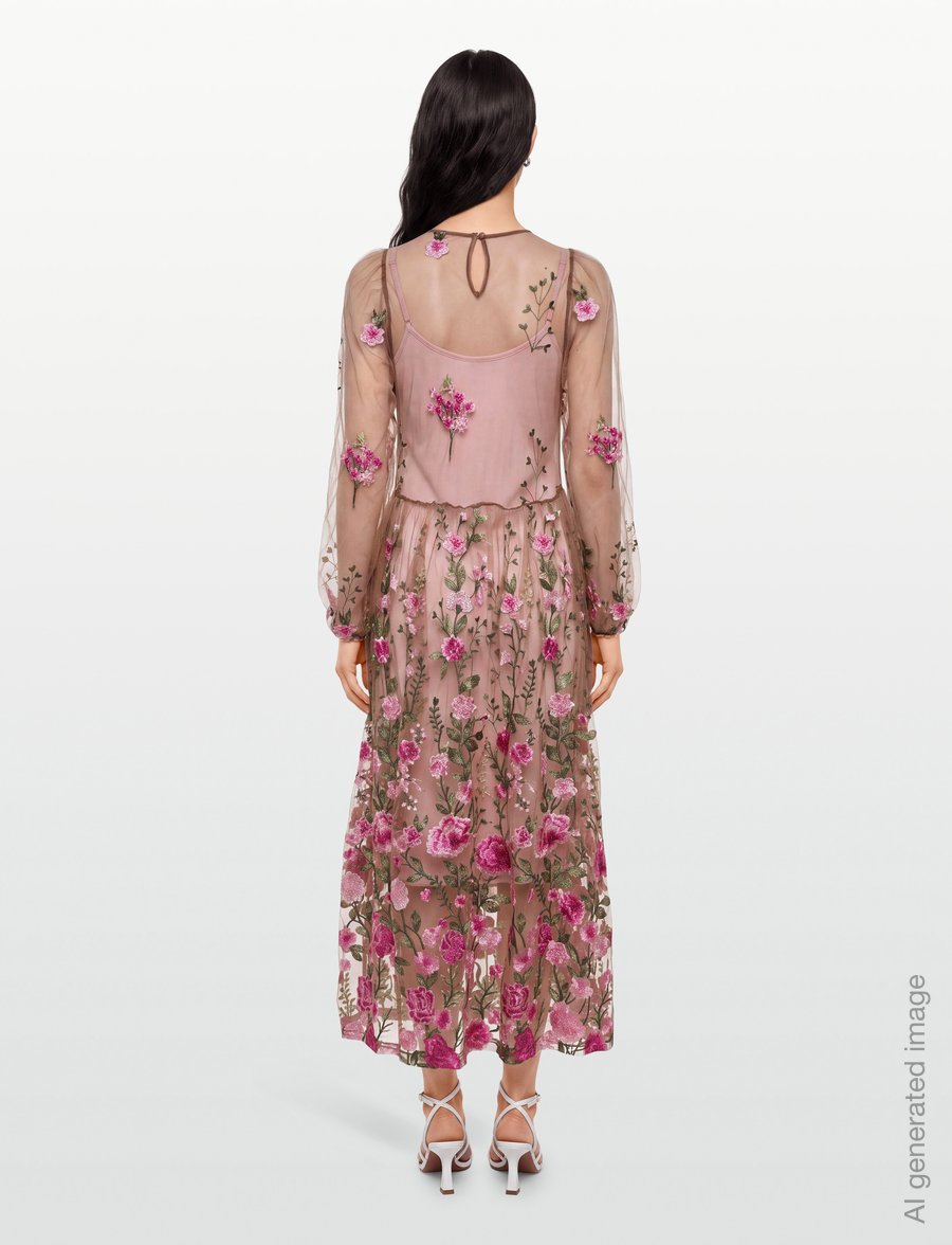 A-View - Fuschia dress - aftonklänningar - almond/orchid - 4