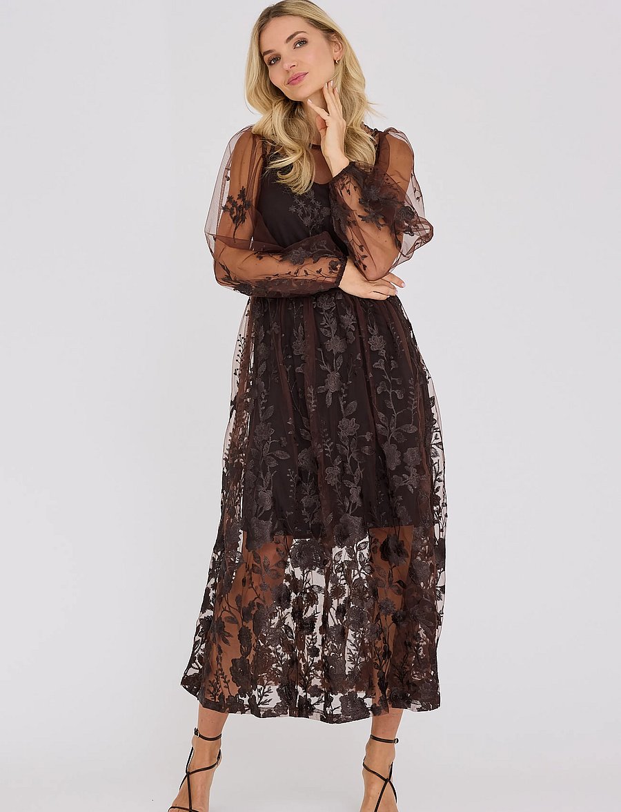 A-View - Fuschia dress - Õhtukleidid - dark brown - 0