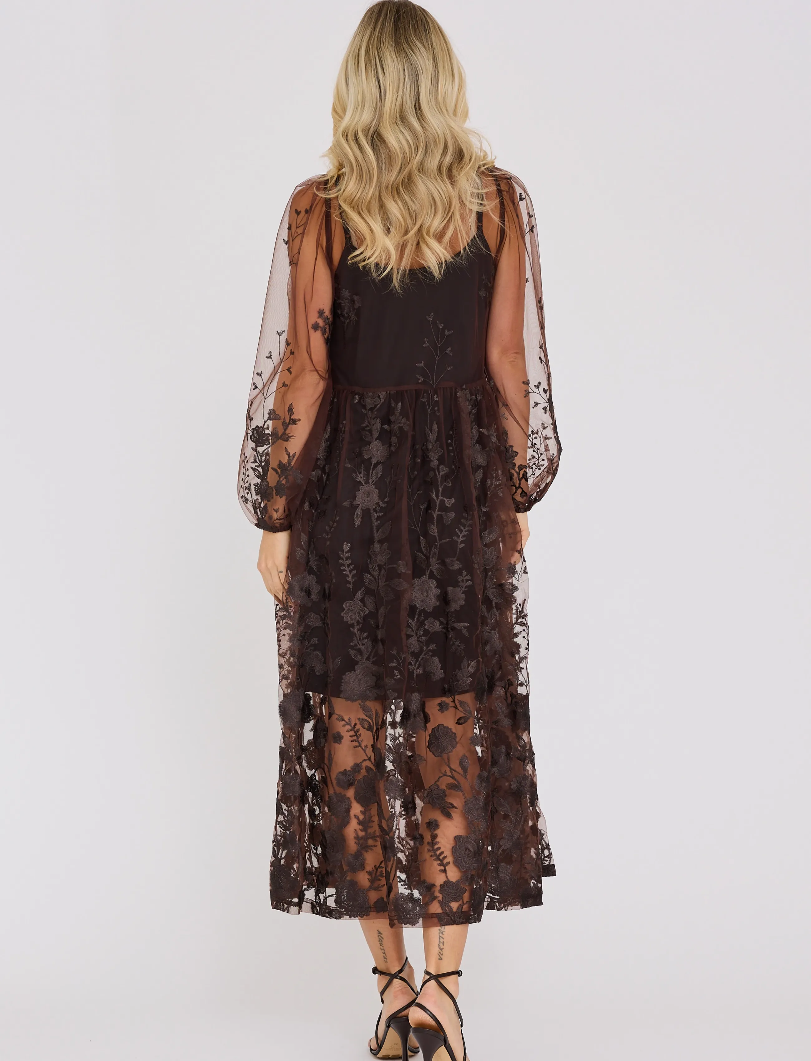 A-View - Fuschia dress - aftenkjoler - dark brown - 2