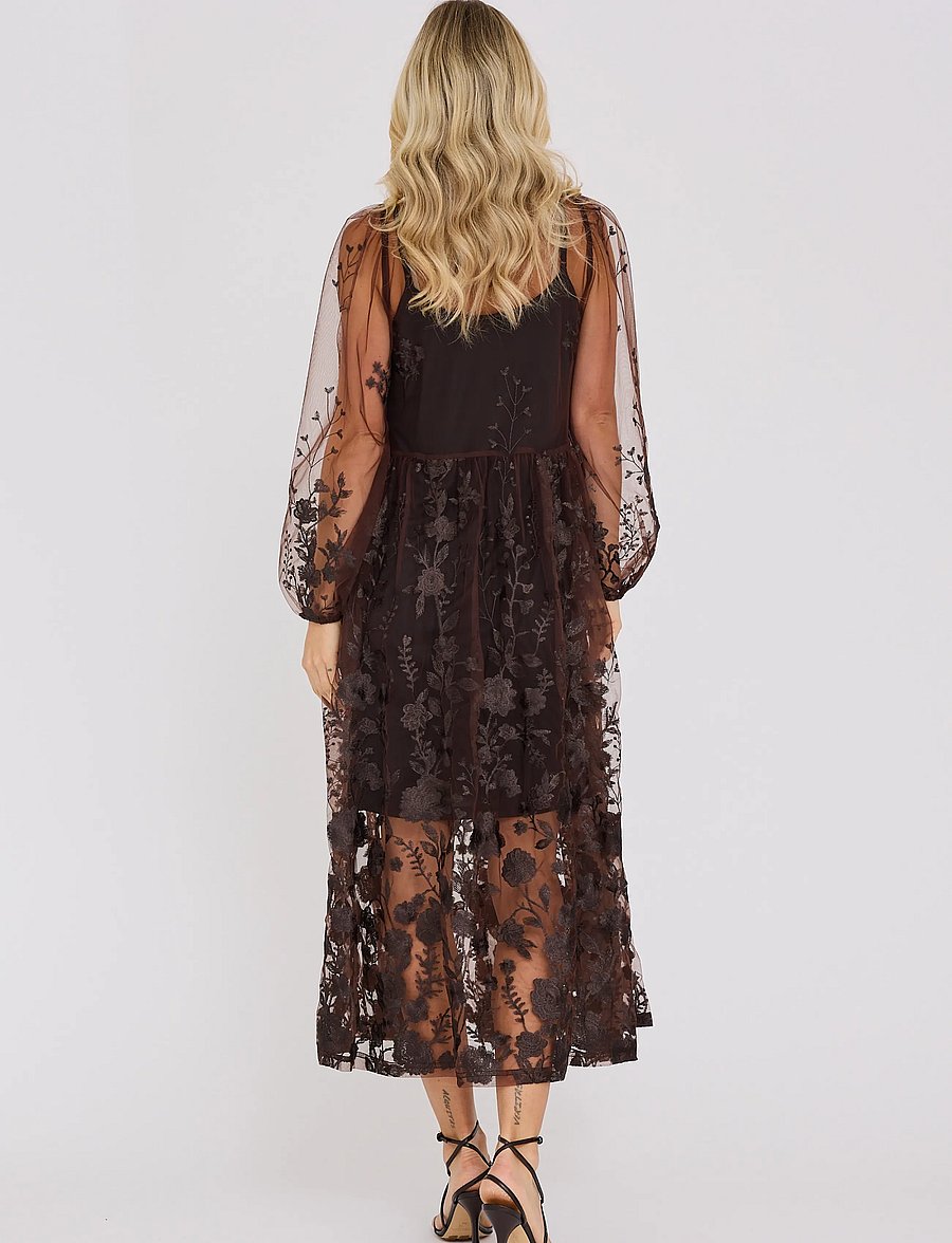 A-View - Fuschia dress - Õhtukleidid - dark brown - 3